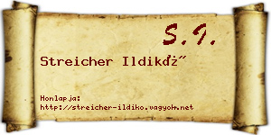Streicher Ildikó névjegykártya