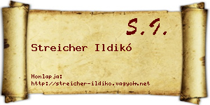 Streicher Ildikó névjegykártya