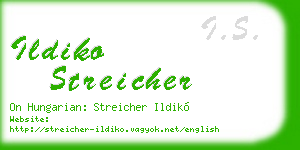 ildiko streicher business card