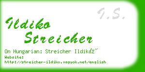 ildiko streicher business card